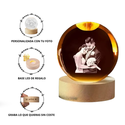 Esfera de cristal personalizada