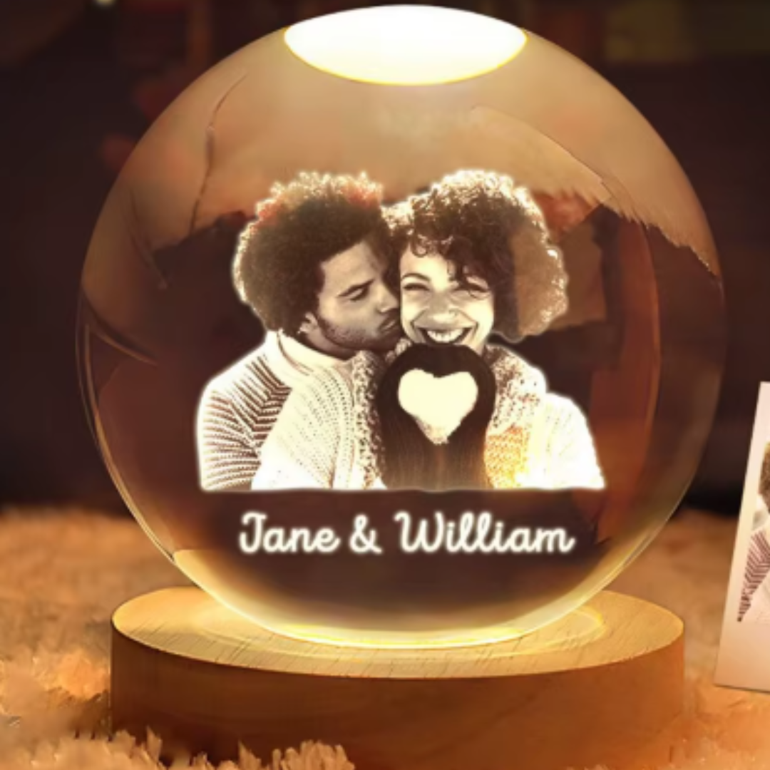 Esfera de cristal personalizada