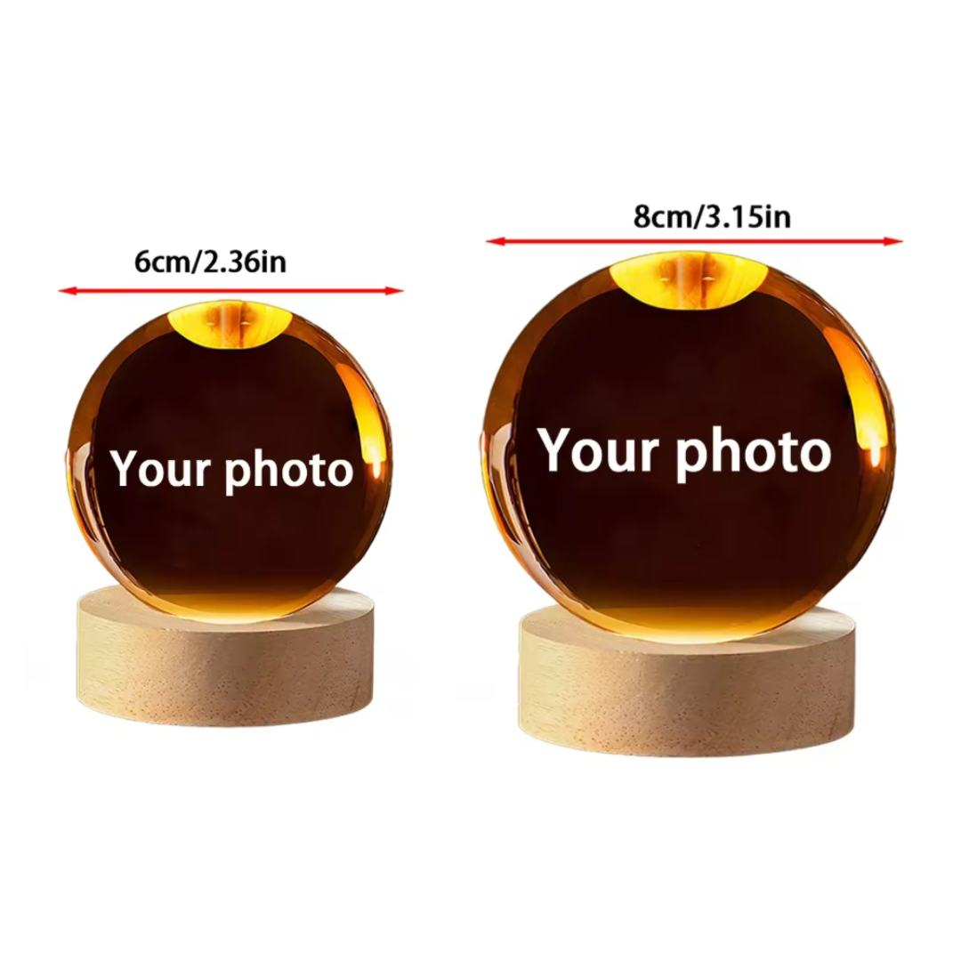 Esfera de cristal personalizada