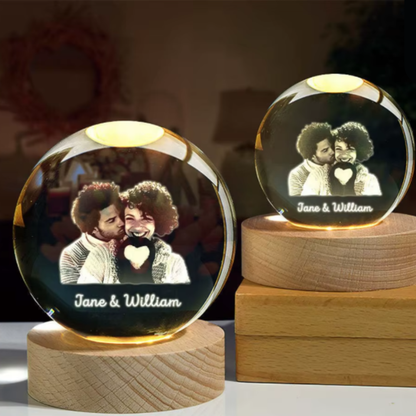 Esfera de cristal personalizada